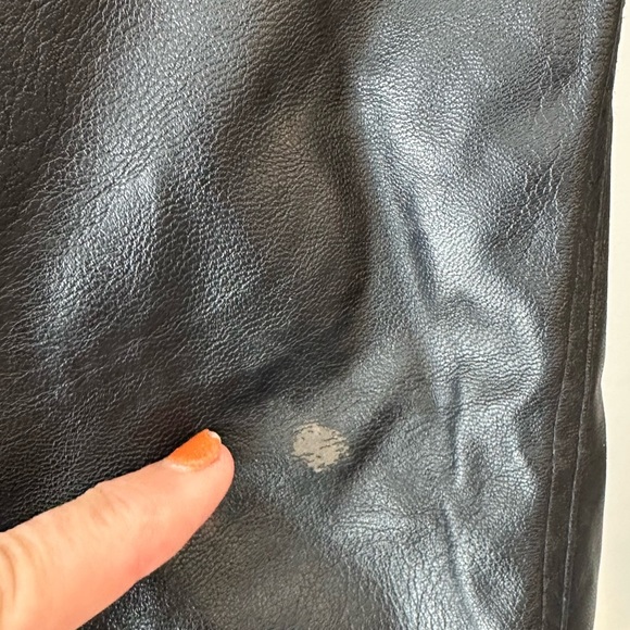 Kate Mack Faux Leather Pant Adjustable waist GUC vegan - Picture 6 of 7